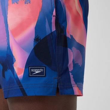 Men's Printed Redondo Edge Swim Shorts Blue/Pink