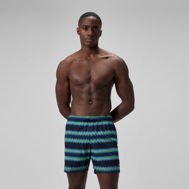 Men's Redondo Edge Printed Swim Shorts Blue