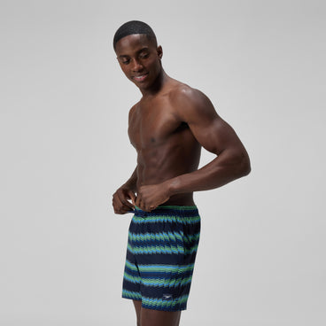 Men's Redondo Edge Printed Swim Shorts Blue