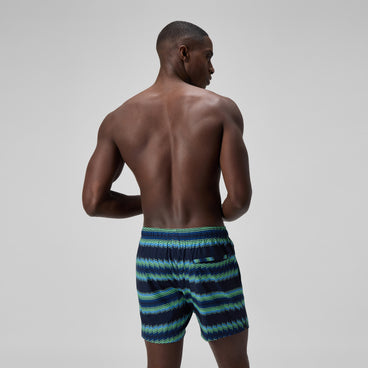 Men's Redondo Edge Printed Swim Shorts Blue