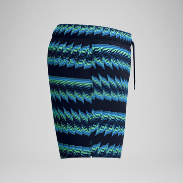 Men's Redondo Edge Printed Swim Shorts Blue