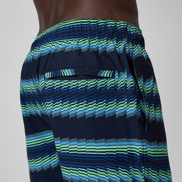 Men's Redondo Edge Printed Swim Shorts Blue
