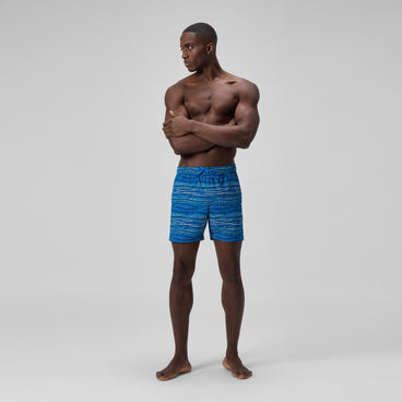 Men's Redondo Edge Printed Swim Shorts Blue