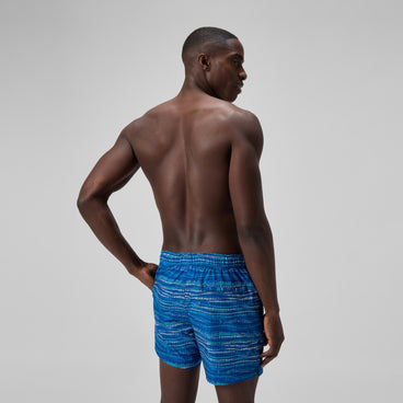 Men's Redondo Edge Printed Swim Shorts Blue