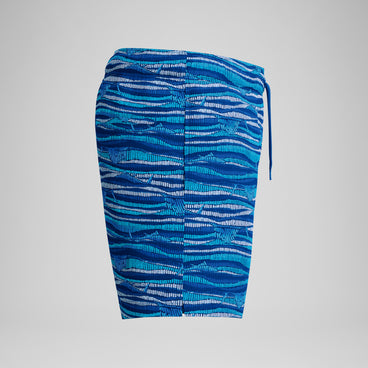 Men's Redondo Edge Printed Swim Shorts Blue