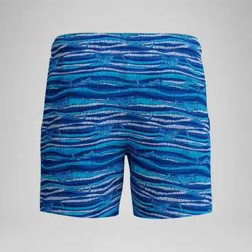 Men's Redondo Edge Printed Swim Shorts Blue