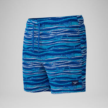 Men's Redondo Edge Printed Swim Shorts Blue