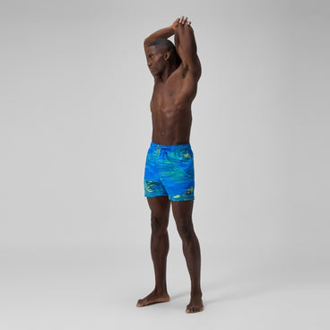 Men's Redondo Edge Printed Swim Shorts Blue/Green