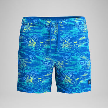 Men's Redondo Edge Printed Swim Shorts Blue/Green