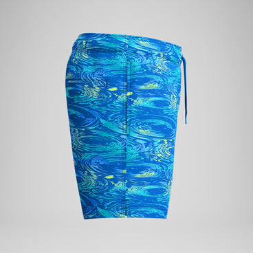Men's Redondo Edge Printed Swim Shorts Blue/Green