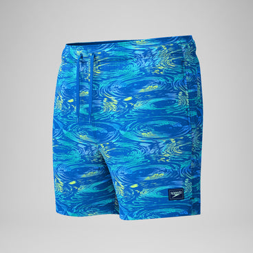 Men's Redondo Edge Printed Swim Shorts Blue/Green