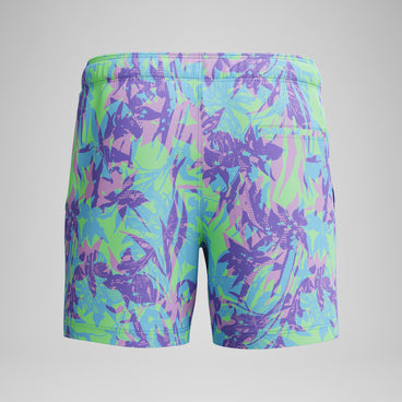 Men's Redondo Edge Printed Swim Shorts Purple/Green