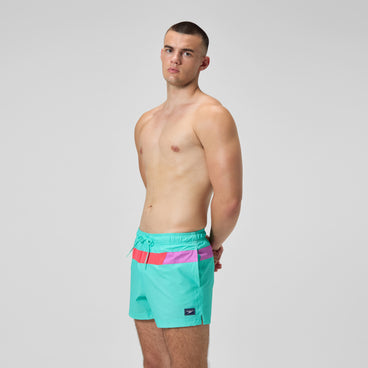 Men's Colorblock Redondo Edge Volley Swim Trunks Blue