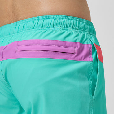 Men's Colorblock Redondo Edge Volley Swim Trunks Blue
