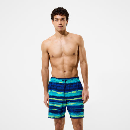 Men's Redondo Edge Printed Swim Shorts Navy