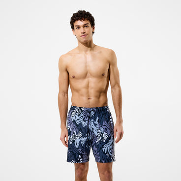 Men's Redondo Edge Printed Swim Shorts Black