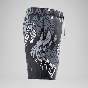 Men's Redondo Edge Printed Swim Shorts Black