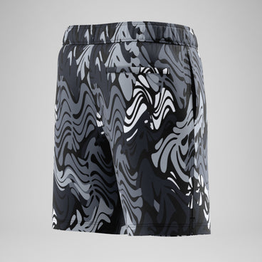 Men's Redondo Edge Printed Swim Shorts Black