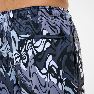 Men's Redondo Edge Printed Swim Shorts Black