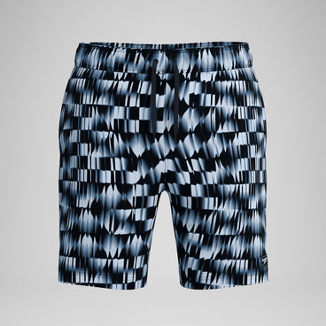 Men's Print Redondo Swim Shorts Black/Grey