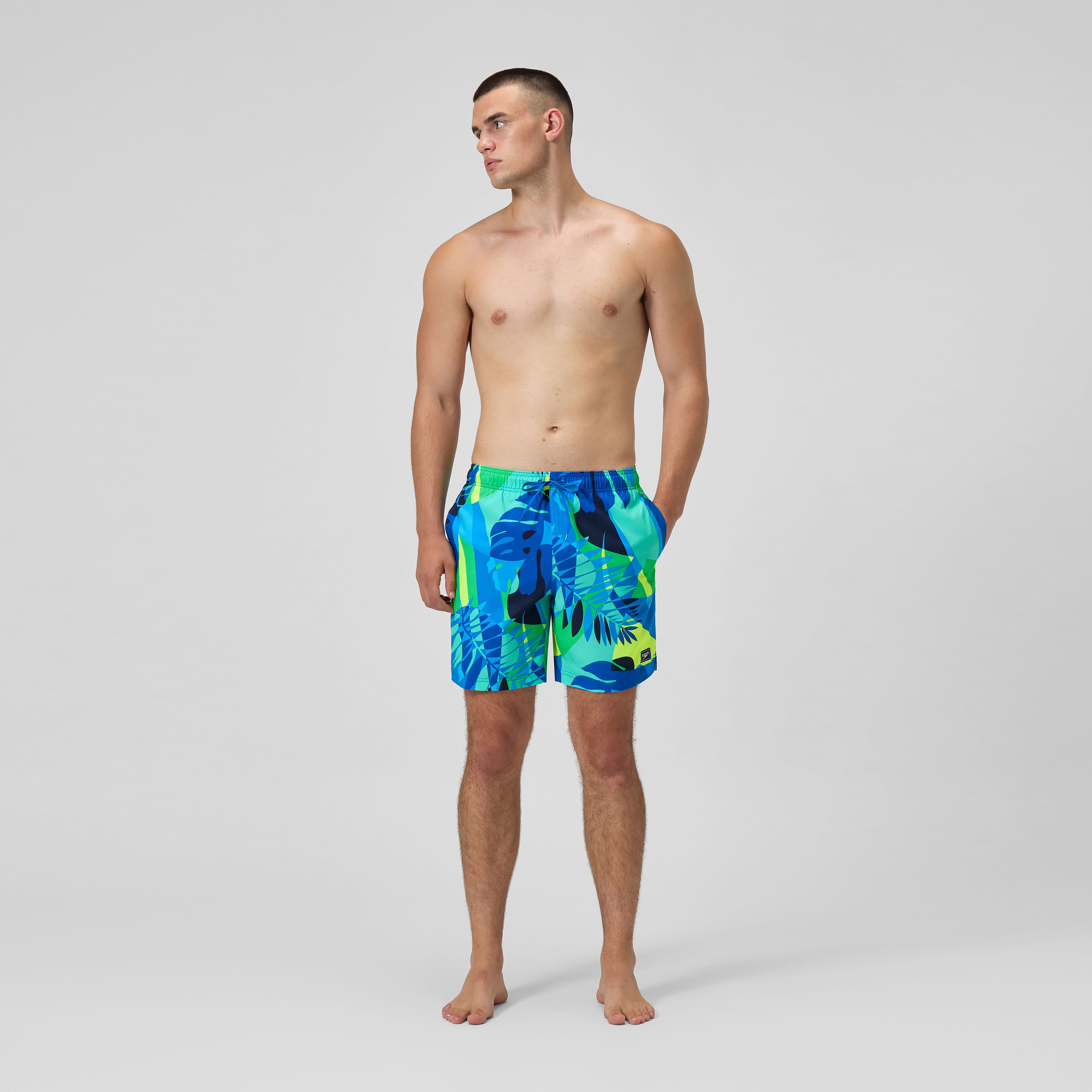 Men's Print Rondo Volley Swim Shorts Blue & Speedo