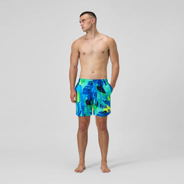 Men's Print Rondo Volley Swim Trunks Blue