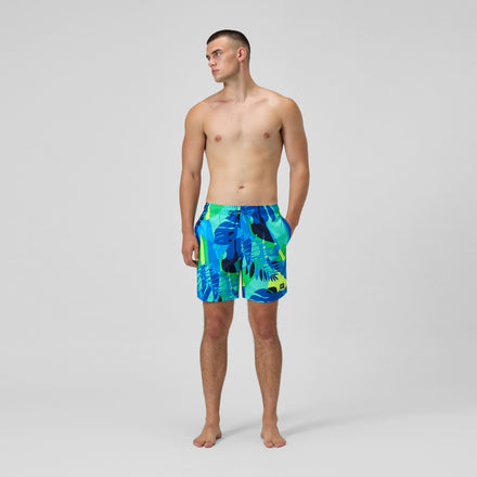 Men's Print Rondo Volley Swim Trunks Blue