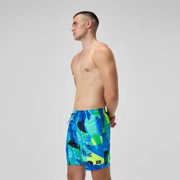 Men's Print Rondo Volley Swim Trunks Blue