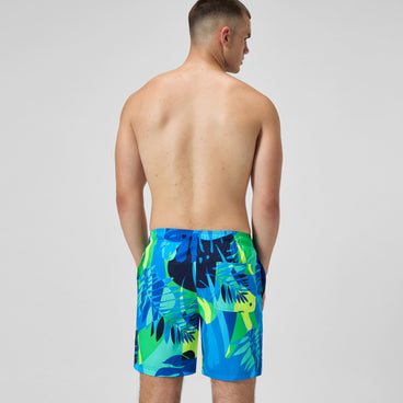 Men's Print Rondo Volley Swim Trunks Blue