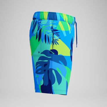 Men's Print Rondo Volley Swim Trunks Blue
