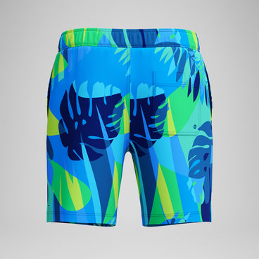 Men's Print Rondo Volley Swim Trunks Blue