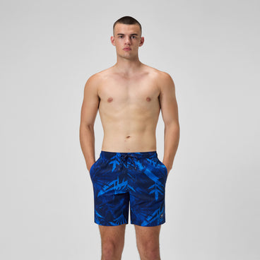 Men's Print Redondo Volley Swim Trunks Blue