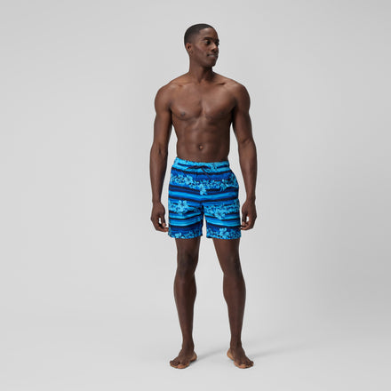 Men's Print Rondo Volley Swim Trunks Blue