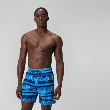 Men's Print Rondo Volley Swim Trunks Blue