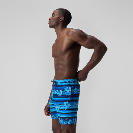 Men's Print Rondo Volley Swim Trunks Blue