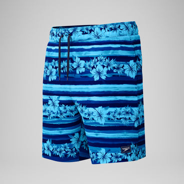 Men's Print Rondo Volley Swim Trunks Blue