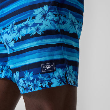 Men's Print Rondo Volley Swim Trunks Blue