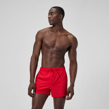 Men's Classics Solid Redondo Edge Volley Swim Trunks Red