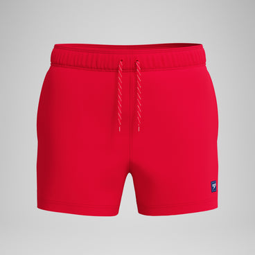 Men's Classics Solid Redondo Edge Volley Swim Trunks Red
