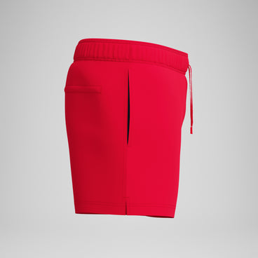 Men's Classics Solid Redondo Edge Volley Swim Trunks Red