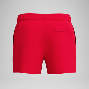 Men's Classics Solid Redondo Edge Volley Swim Trunks Red