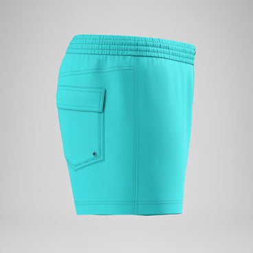 Men's Retro Swim Shorts Turquoise