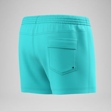 Men's Retro Swim Shorts Turquoise