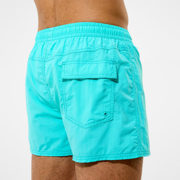 Men's Retro Swim Shorts Turquoise