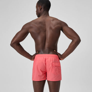 Men's Solid Retro Swim Shorts Coral