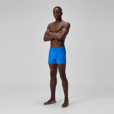 Men's Retro Solid Swim Shorts Blue