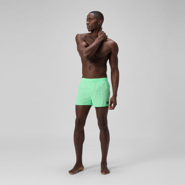 Men's Retro Solid Swim Shorts Green