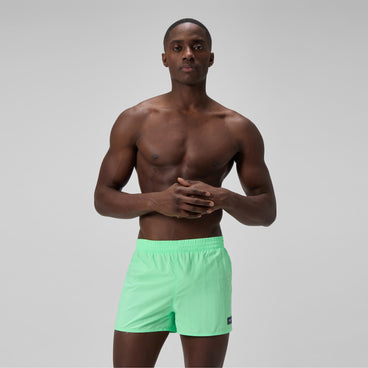 Men's Retro Solid Swim Shorts Green