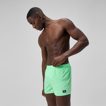 Men's Retro Solid Swim Shorts Green