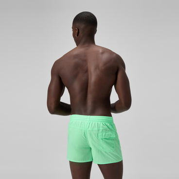 Men's Retro Solid Swim Shorts Green
